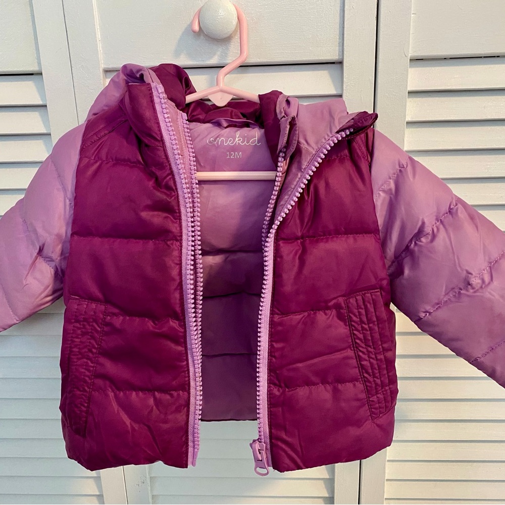 One Kid Puffer Jacket- car seat safe